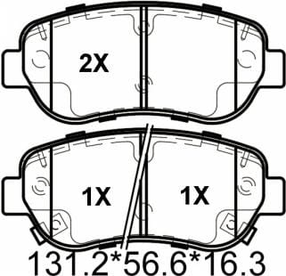 天博 SCP2118 刹车片 - TEMB TEMB SCP2118 Brake Pad 天博 SCP2118 刹车片 TEMB 刹车系统
