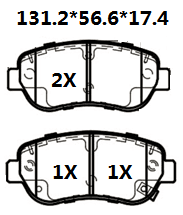 天博 SCP2118A 刹车片 - TEMB TEMB SCP2118A Brake Pad 天博 SCP2118A 刹车片 TEMB 刹车系统