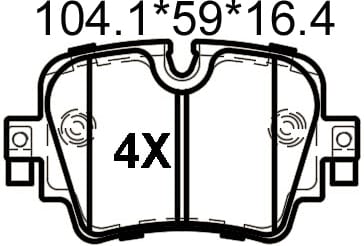 天博 SCP2125 刹车片 - TEMB TEMB SCP2125 Brake Pad 天博 SCP2125 刹车片 TEMB 刹车系统