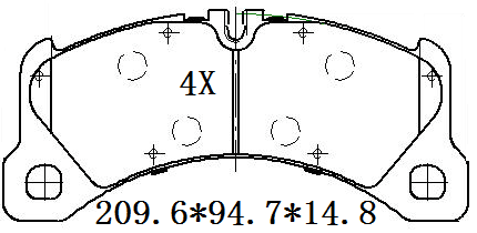 天博 SCP2165 刹车片 - TEMB TEMB SCP2165 Brake Pad 天博 SCP2165 刹车片 TEMB 刹车系统