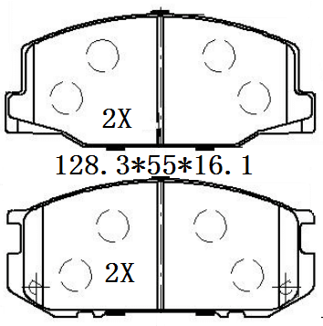 天博 SCP2168 刹车片 - TEMB TEMB SCP2168 Brake Pad 天博 SCP2168 刹车片 TEMB 刹车系统
