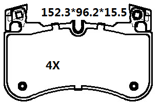 天博 SCP2205 刹车片 - TEMB TEMB SCP2205 Brake Pad 天博 SCP2205 刹车片 TEMB 刹车系统