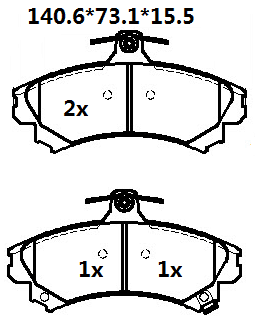 TEMB SCP2232 Brake Pad - TEMB TEMB SCP2232 Brake Pad TEMB Sistema de frenos
