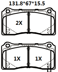 天博 SCP2233 刹车片 - TEMB TEMB SCP2233 Brake Pad 天博 SCP2233 刹车片 TEMB 刹车系统