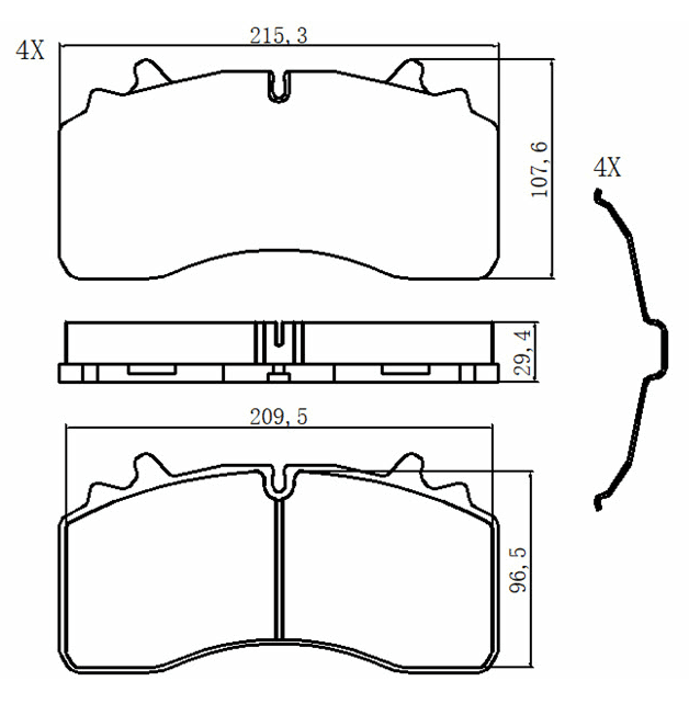 天博 SCP2261 刹车片 - TEMB TEMB SCP2261 Brake Pad 天博 SCP2261 刹车片 TEMB 刹车系统