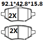 天博 SCP2280 刹车片 - TEMB TEMB SCP2280 Brake Pad 天博 SCP2280 刹车片 TEMB 刹车系统