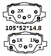 天博 SCP2283 刹车片 - TEMB TEMB SCP2283 Brake Pad 天博 SCP2283 刹车片 TEMB 刹车系统