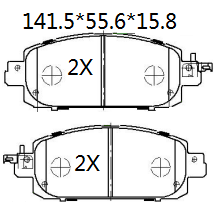 天博 SCP2289 刹车片 - TEMB TEMB SCP2289 Brake Pad 天博 SCP2289 刹车片 TEMB 刹车系统