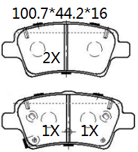天博 SCP2301 刹车片 - TEMB TEMB SCP2301 Brake Pad 天博 SCP2301 刹车片 TEMB 刹车系统