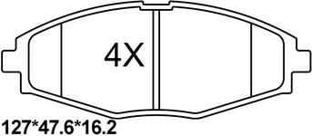 TEMB SCP233 Brake Pad