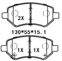 天博 SCP2347 刹车片 - TEMB TEMB SCP2347 Brake Pad 天博 SCP2347 刹车片 TEMB 刹车系统