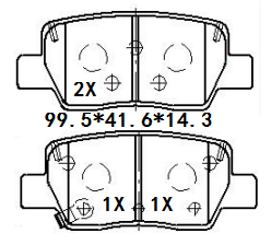 天博 SCP2354 刹车片 - TEMB TEMB SCP2354 Brake Pad 天博 SCP2354 刹车片 TEMB 刹车系统