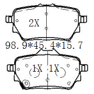 天博 SCP2367 刹车片 - TEMB TEMB SCP2367 Brake Pad 天博 SCP2367 刹车片 TEMB 刹车系统
