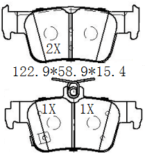 天博 SCP2370 刹车片 - TEMB TEMB SCP2370 Brake Pad 天博 SCP2370 刹车片 TEMB 刹车系统
