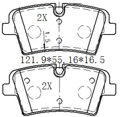 天博 SCP2372 刹车片 - TEMB TEMB SCP2372 Brake Pad 天博 SCP2372 刹车片 TEMB 刹车系统