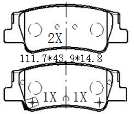 天博 SCP2377 刹车片 - TEMB TEMB SCP2377 Brake Pad 天博 SCP2377 刹车片 TEMB 刹车系统