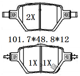 天博 SCP2434 刹车片 - TEMB TEMB SCP2434 Brake Pad 天博 SCP2434 刹车片 TEMB 刹车系统