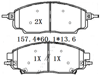 天博 SCP2436 刹车片 - TEMB TEMB SCP2436 Brake Pad 天博 SCP2436 刹车片 TEMB 刹车系统
