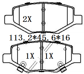 天博 SCP2440 刹车片 - TEMB TEMB SCP2440 Brake Pad 天博 SCP2440 刹车片 TEMB 刹车系统