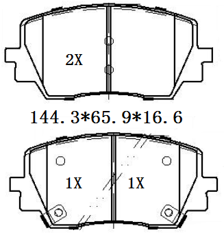 天博 SCP2443 刹车片 - TEMB TEMB SCP2443 Brake Pad 天博 SCP2443 刹车片 TEMB 刹车系统