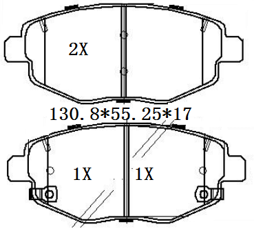 天博 SCP2445 刹车片 - TEMB TEMB SCP2445 Brake Pad 天博 SCP2445 刹车片 TEMB 刹车系统