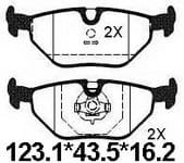 天博 SCP245 刹车片 - TEMB TEMB SCP245 Brake Pad 天博 SCP245 刹车片 TEMB 刹车系统