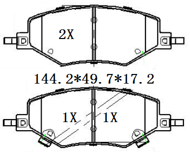 天博 SCP2450 刹车片 - TEMB TEMB SCP2450 Brake Pad 天博 SCP2450 刹车片 TEMB 刹车系统