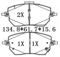 天博 SCP2487 刹车片 - TEMB TEMB SCP2487 Brake Pad 天博 SCP2487 刹车片 TEMB 刹车系统