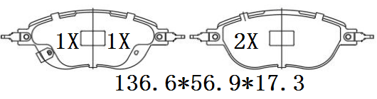 天博 SCP2505A 刹车片 - 适用于 宝马 M3