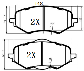 天博 SCP2509 刹车片 - TEMB TEMB SCP2509 Brake Pad 天博 SCP2509 刹车片 TEMB 刹车系统