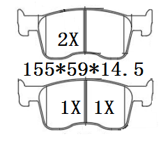 天博 SCP2511 刹车片 - TEMB TEMB SCP2511 Brake Pad 天博 SCP2511 刹车片 TEMB 刹车系统