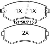天博 SCP252 刹车片 - TEMB TEMB SCP252 Brake Pad 天博 SCP252 刹车片 TEMB 刹车系统
