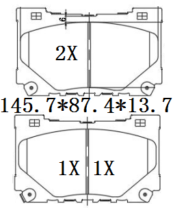 天博 SCP2529 刹车片 - TEMB TEMB SCP2529 Brake Pad 天博 SCP2529 刹车片 TEMB 刹车系统