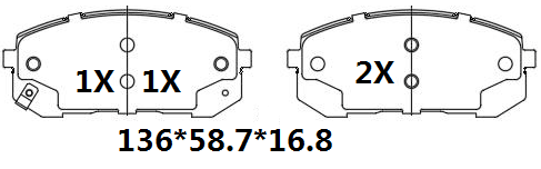 天博 SCP2537 刹车片 - TEMB TEMB SCP2537 Brake Pad 天博 SCP2537 刹车片 TEMB 刹车系统
