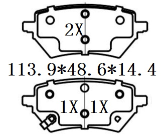 天博 SCP2550 刹车片 - TEMB TEMB SCP2550 Brake Pad 天博 SCP2550 刹车片 TEMB 刹车系统