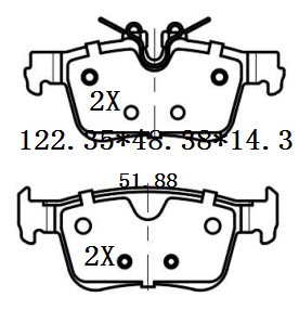 天博 SCP2569 刹车片 - TEMB TEMB SCP2569 Brake Pad 天博 SCP2569 刹车片 TEMB 刹车系统