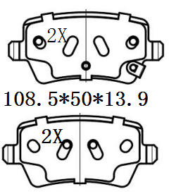 天博 SCP2572 刹车片 - TEMB TEMB SCP2572 Brake Pad 天博 SCP2572 刹车片 TEMB 刹车系统