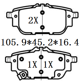 天博 SCP2587 刹车片 - TEMB TEMB SCP2587 Brake Pad 天博 SCP2587 刹车片 TEMB 刹车系统
