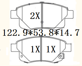 天博 SCP2606 刹车片 - TEMB TEMB SCP2606 Brake Pad 天博 SCP2606 刹车片 TEMB 刹车系统