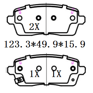 天博 SCP2617 刹车片 - TEMB TEMB SCP2617 Brake Pad 天博 SCP2617 刹车片 TEMB 刹车系统