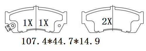 天博 SCP2630 刹车片 - TEMB TEMB SCP2630 Brake Pad 天博 SCP2630 刹车片 TEMB 刹车系统