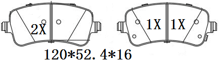 天博 SCP2642 刹车片 - TEMB TEMB SCP2642 Brake Pad 天博 SCP2642 刹车片 TEMB 刹车系统
