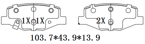 天博 SCP2650 刹车片 - TEMB TEMB SCP2650 Brake Pad 天博 SCP2650 刹车片 TEMB 刹车系统
