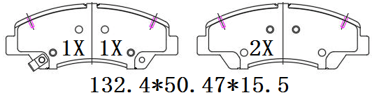 天博 SCP2652 刹车片 - TEMB TEMB SCP2652 Brake Pad 天博 SCP2652 刹车片 TEMB 刹车系统
