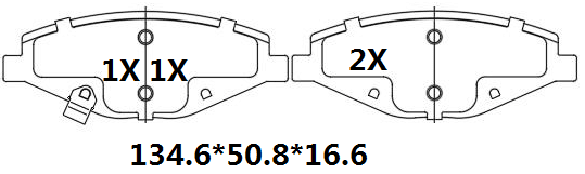 天博 SCP2658 刹车片 - TEMB TEMB SCP2658 Brake Pad 天博 SCP2658 刹车片 TEMB 刹车系统