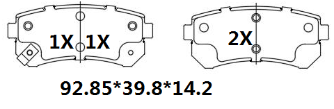 天博 SCP2661 刹车片 - TEMB TEMB SCP2661 Brake Pad 天博 SCP2661 刹车片 TEMB 刹车系统