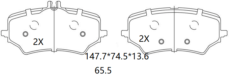天博 SCP2666 刹车片 - TEMB TEMB SCP2666 Brake Pad 天博 SCP2666 刹车片 TEMB 刹车系统