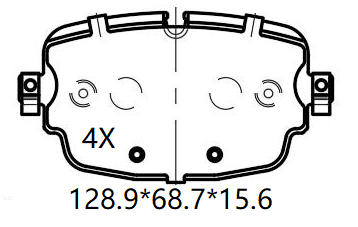 天博 SCP2672 刹车片 - TEMB TEMB SCP2672 Brake Pad 天博 SCP2672 刹车片 TEMB 刹车系统