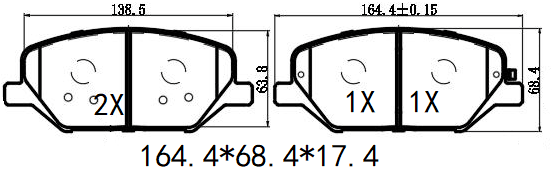 天博 SCP2709 刹车片 - TEMB TEMB SCP2709 Brake Pad 天博 SCP2709 刹车片 TEMB 刹车系统