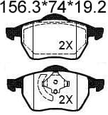 TEMB SCP270A Brake Pad - TEMB TEMB SCP270A Brake Pad TEMB Тормозная система